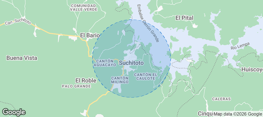 Suchitoto Airbnb map